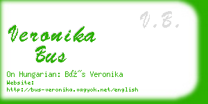 veronika bus business card